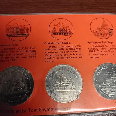 ISRAEL'S 50th ANNIVERSARY .925 SILVER COIN, CANADA 82, VICTORIA'S HERITAGE BUILDING SERIES AND MORE