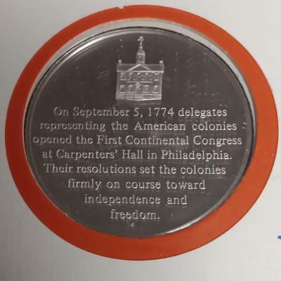 STERLING SILVER PROOF BICENTENNIAL MEDAL