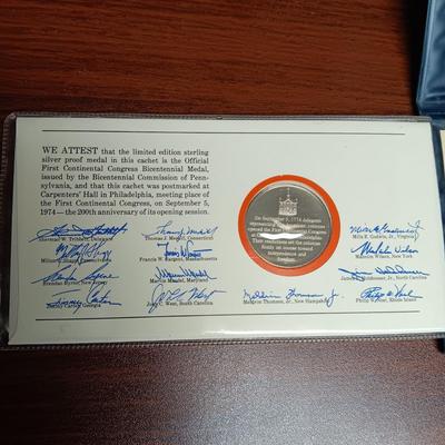 STERLING SILVER PROOF BICENTENNIAL MEDAL