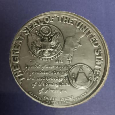 GEORGE WASHINGTON .900 SILVER PROOF COIN AND MEDAL