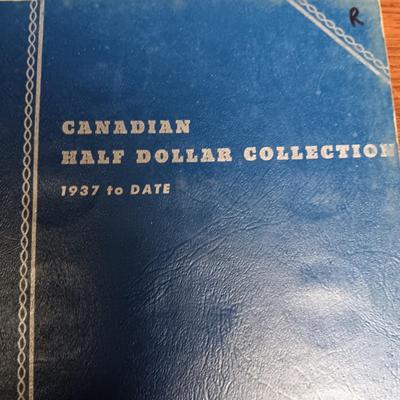 PARTIAL BOOK OF CANADIAN SILVER HALF DOLLARS