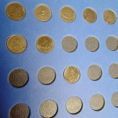 PARTIAL BOOK OF SILVER CANADIAN DIMES