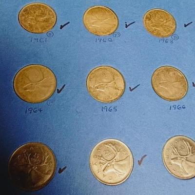 PARTIAL BOOK OF CANADIAN QUARTERS
