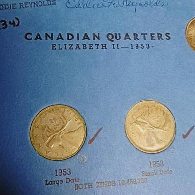 PARTIAL BOOK OF CANADIAN QUARTERS