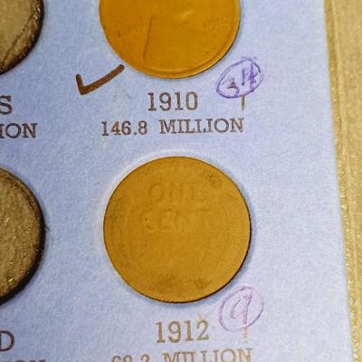 PARTIAL BOOK OF 1909-1940 WHEAT PENNIES