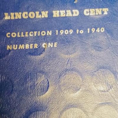 PARTIAL BOOK OF 1909-1940 WHEAT PENNIES