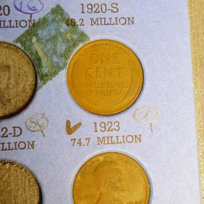 PARTIAL BOOK OF 1909-1940 WHEAT PENNIES
