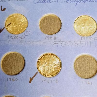 PARTIAL BOOKS OF SILVER DIMES AND US/CANADA NICKELS