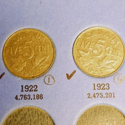 PARTIAL BOOK OF CANADIAN NICKELS