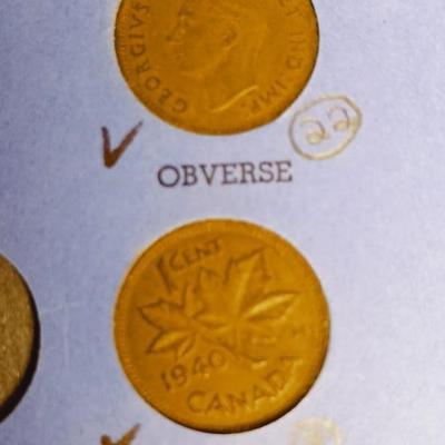 PARTIAL BOOK OF CANADIAN SMALL CENT
