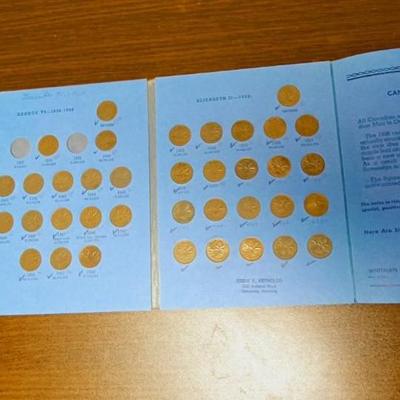 PARTIAL BOOK OF CANADIAN SMALL CENT