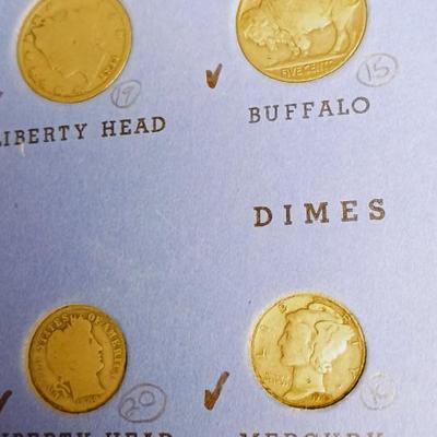 PARTIAL BOOK OF 20th CENTURY US COIN