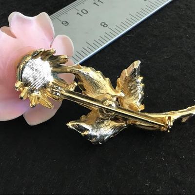 Large Vintage Brooch Rose Brooch