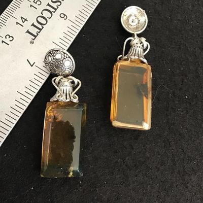 Faux Amber Earrings pretty