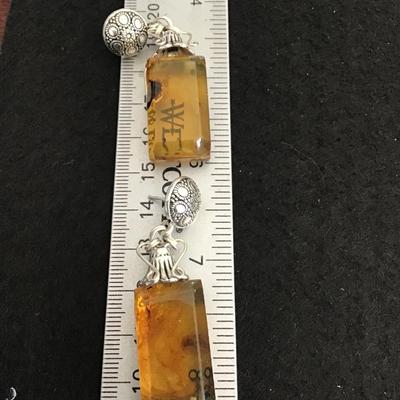 Faux Amber Earrings pretty