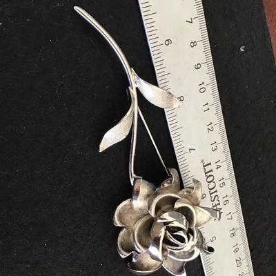 Large Rose Brooch Vintage