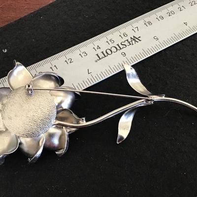 Large Rose Brooch Vintage