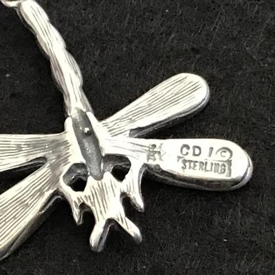 CDI Sterling Silver Dragon Fly Bracelet