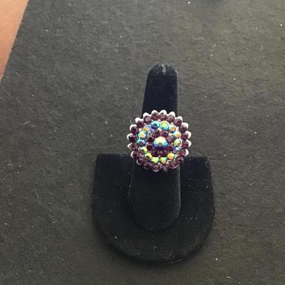 Costume rhinestone ring
