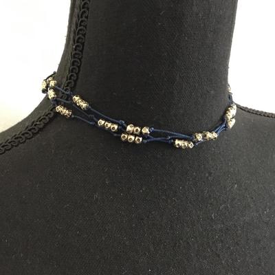 Cute Silver tone slider necklace