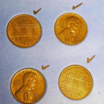OLD US AND CANADIAN PENNIES