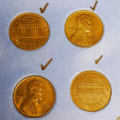 A COLLECTION OF US PENNIES