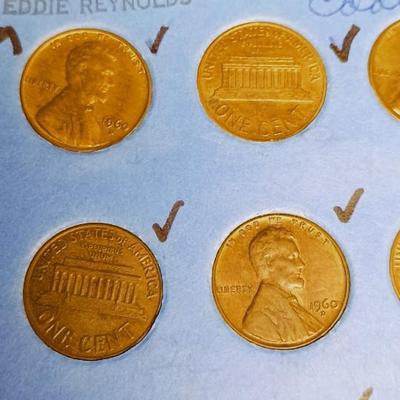 A COLLECTION OF US PENNIES
