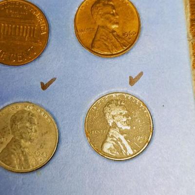 A COLLECTION OF US PENNIES
