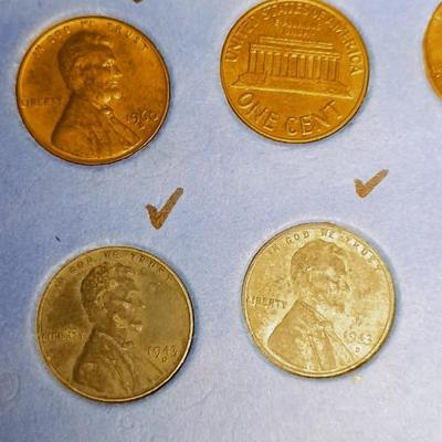 A COLLECTION OF US PENNIES
