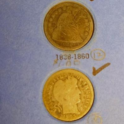 A COLLECTION OF OLD US COINS
