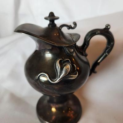 Victor Silver Plate Lidded Pitcher
