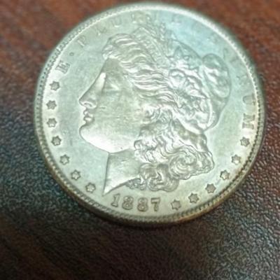 1887-S MORGAN SILVER DOLLAR