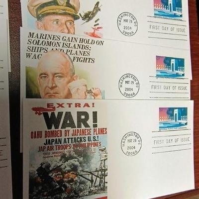 P-40 WARHAWK $50 SILVER PROOF COIN, WWII FIRST DAY OF ISSUE & HER0ES OF DESERT STORM