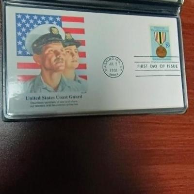 P-40 WARHAWK $50 SILVER PROOF COIN, WWII FIRST DAY OF ISSUE & HER0ES OF DESERT STORM