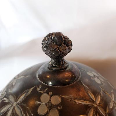 Vintage Pewter Butter Dish