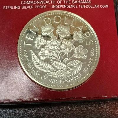 TEN-DOLLAR INDEPENDENCE COIN 750 GRAINS OF STERLING SILVER