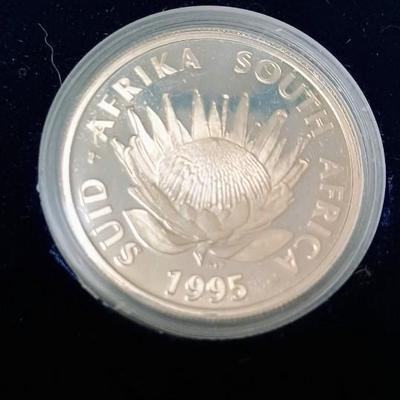 2 SILVER PROTEA COINS