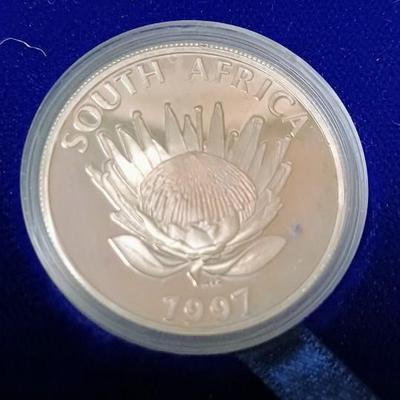 2 SILVER PROTEA COINS