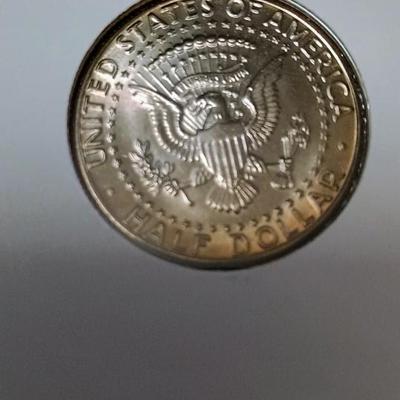 "THE OPENING OF THE BERLIN WALL" .999 SILVER MEDAL AND US HALF DOLLAR AND GERMAN COIN