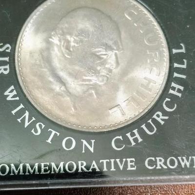 50 FRANC .900 PROOF SILVER COIN, PENNY BLACK AND CHURCHILL MEDALS