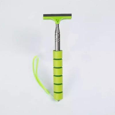 Shower Wiper Car Mirror Window Squeegee Glass Stainless Steel Cleaning Tool w/Expanding Handle