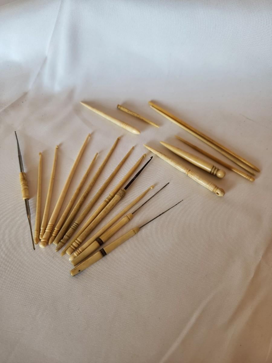 Antique Bone Crochet Hooks EstateSales org