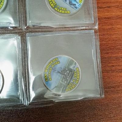 WWII THE PEARL HARBOR COLORIZED KENNEDY HALF DOLLARS