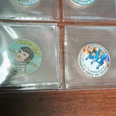 "THE WAR OF 1812" COLORIZED KENNEDY HALF DOLLARS