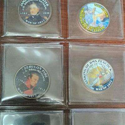 "THE WAR OF 1812" COLORIZED KENNEDY HALF DOLLARS