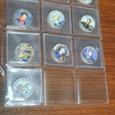 "THE WAR OF 1812" COLORIZED KENNEDY HALF DOLLARS