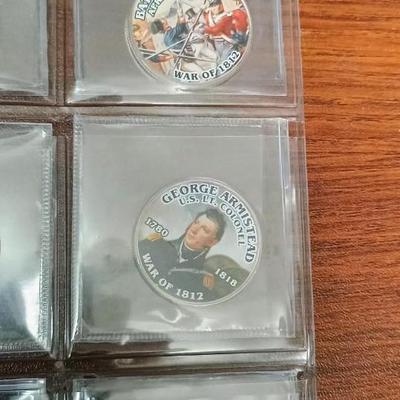 "THE WAR OF 1812" COLORIZED KENNEDY HALF DOLLARS