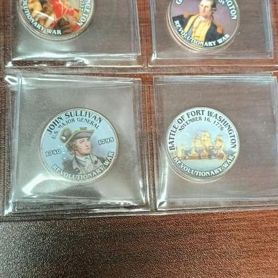"THE AMERICAN REVOLUTION" COLORIZED KENNEDY HALF DOLLARS
