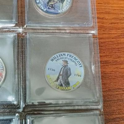 "THE AMERICAN REVOLUTION" COLORIZED KENNEDY HALF DOLLARS