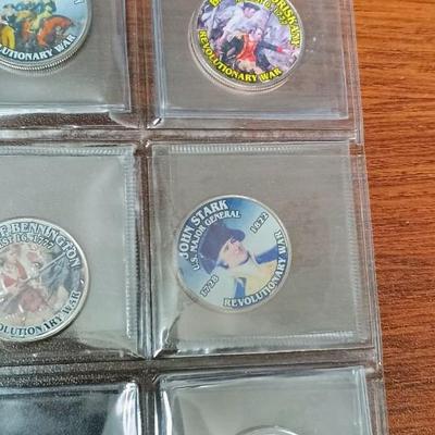 "THE AMERICAN REVOLUTION" COLORIZED KENNEDY HALF DOLLARS